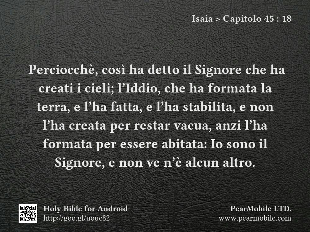 Isaia, Capitolo 45:18